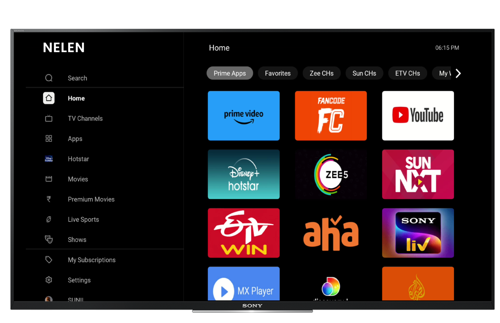 Nelen app interface